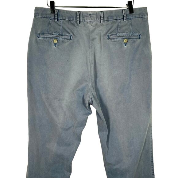Peter Millar Men's Chino Golf Pants 36 Blue Pima Cotton Straight Leg *Read - Picture 4 of 7